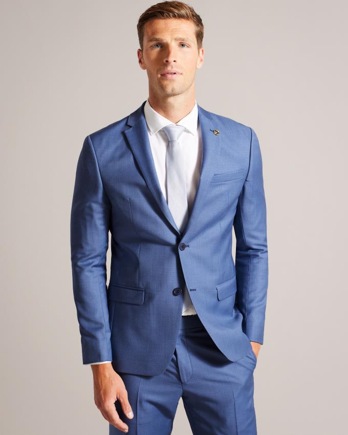 Veste Ted Baker Wool Suit Bleu Homme | ZRX-63250095